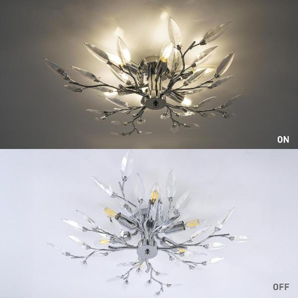 Изображение товара Люстра потолочная Estares VIOLA 6xE14-600х150-CHROME