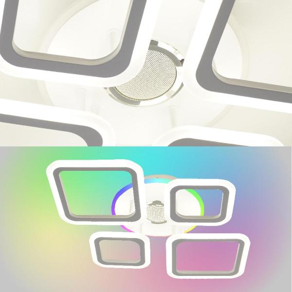 Изображение товара Люстра Estares OVAL RGBmusic 65W 5S-IRC-625#465#105-WHITE