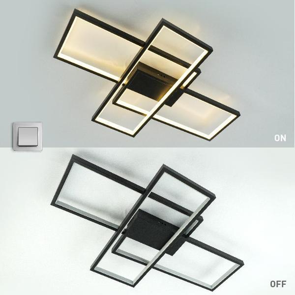 Изображение товара Люстра Estares SVEN 85W 3S-ON/OFF(RC)-690x470x80-BLACK