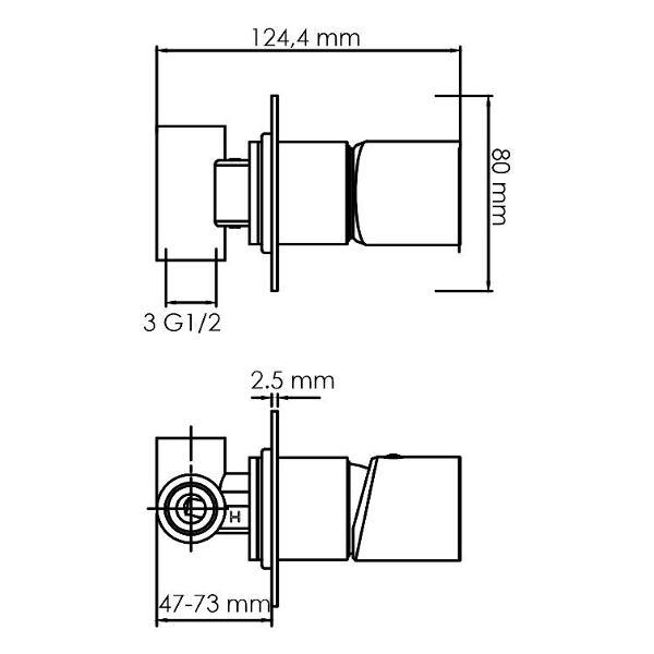 Изображение товара Смеситель Wasserkraft Elbe 7452
