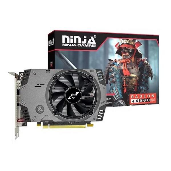Изображение товара Видеокарта Ninja RX560 4GB GDDR5 128bit DVI DP HDMI 1FAN RTL