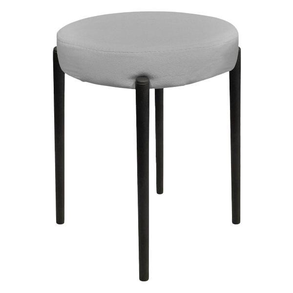 Изображение товара Стул Правила мебели Джерен, круглый, 34х34х49 см, Серый, микровелюр / Черный, металл Изображение товара Стул Правила мебели Джерен, круглый, 34х34х49 см, Серый, микровелюр / Черный, металл