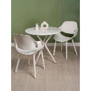 Изображение товара Стул Правила мебели Сати, без подлокотников, Белый, пластик / Белые ножки, пластик