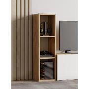 Изображение товара Стеллаж Правила мебели Ларенс, прямой, открытый, 25.1х24.6х90 см, Дуб золотой