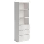 Изображение товара Стеллаж Правила мебели Стеллаж Охта Лайт, прямой, с ящиками, 60.4х32.6х178 см, Белый