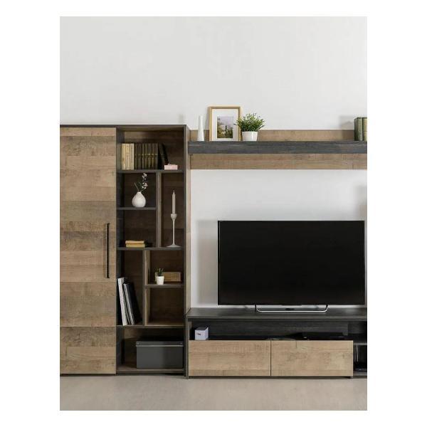 Изображение товара Стеллаж Правила мебели Трувор, прямой, с дверцей, 93х37х194 см,