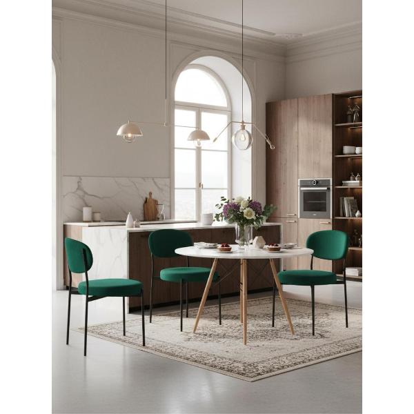 Изображение товара Стул обеденный Stool Group Бриф NEW велюр зелёный, 4шт