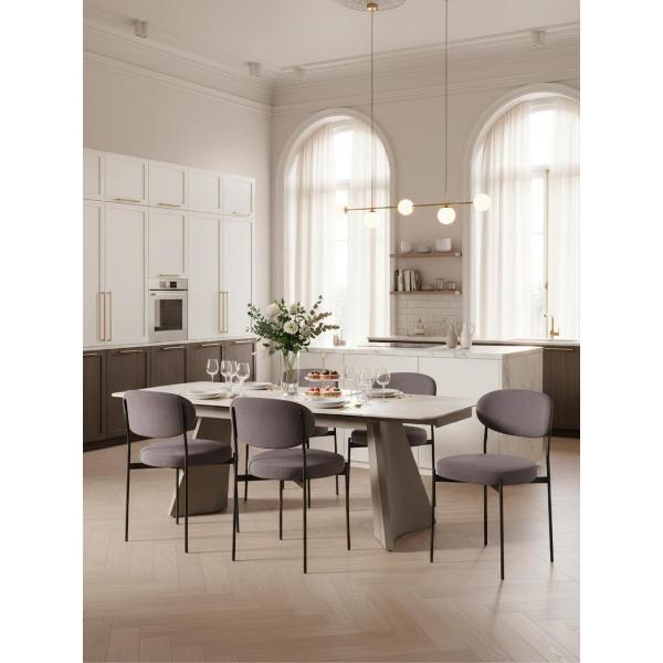 Изображение товара Стул обеденный Stool Group Бриф NEW велюр тёмносерый, 4шт.