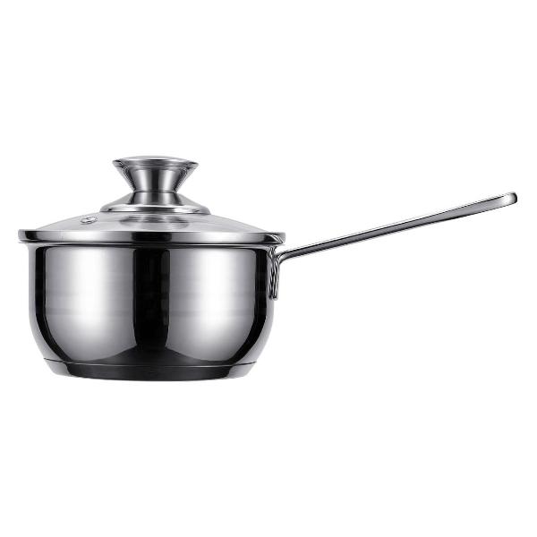 Изображение товара Ковш 1л./14см с крышкой REGENT inox BIMBO vitro