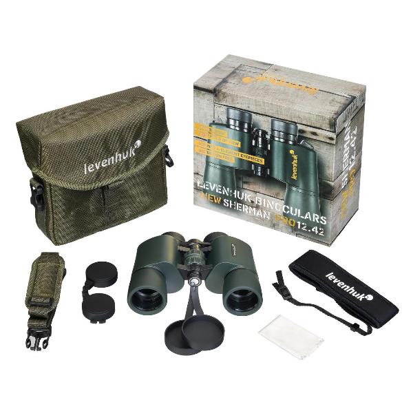 Изображение товара Бинокль Levenhuk New Sherman PRO 12x42 зеленый