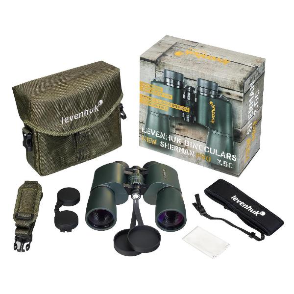 Изображение товара Бинокль Levenhuk New Sherman PRO 7x50 зеленый