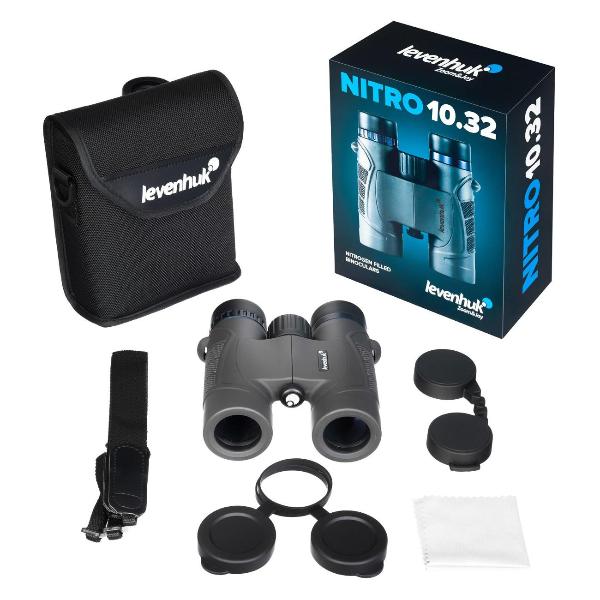 Изображение товара Бинокль Levenhuk Nitro 10x32 серый