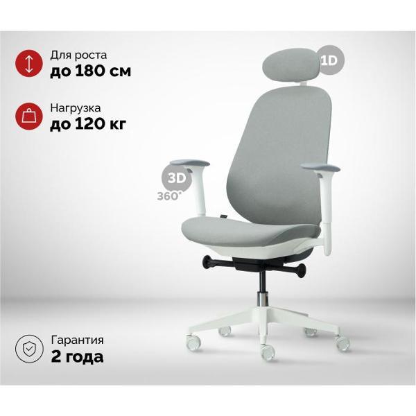 Изображение товара Кресло компьютерное SPARX FM-8 Holl White / Grey