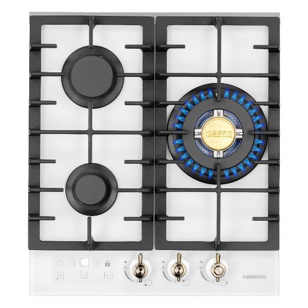Изображение товара Варочная панель газовая Hiberg VM 4235 W Изображение товара Варочная панель газовая Hiberg VM 4235 W