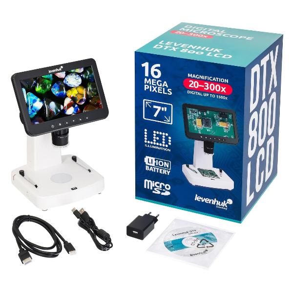 Изображение товара Микроскоп Levenhuk DTX 800 LCD белый