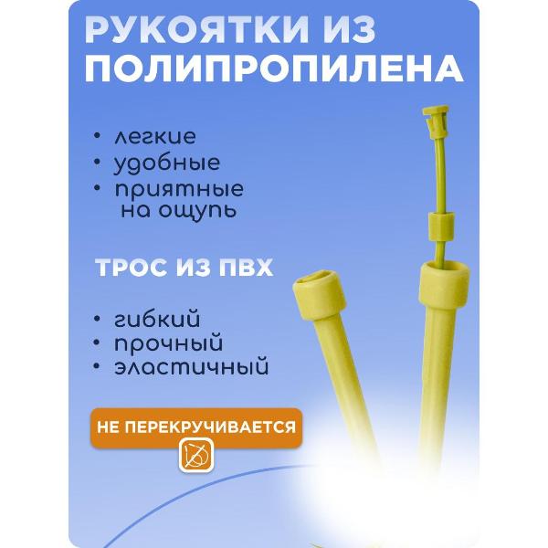 Изображение товара Скакалка БлинДаГриф спортивная желтая