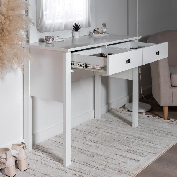 Изображение товара Столик туалетный Гуд Лакк Сага 2х45, цвет белый