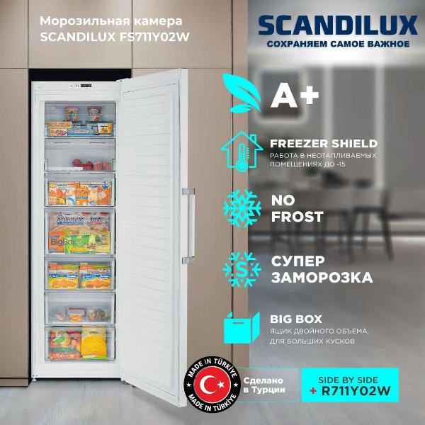 Изображение товара Морозильная камера Scandilux FS711Y02W