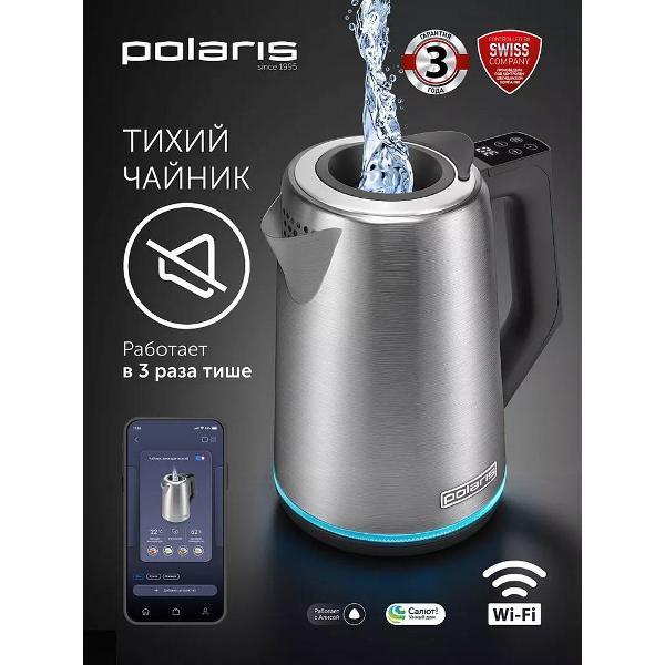 Изображение товара Электрочайник Polaris PWK 1746 CAD Wi-Fi IQ Home, стальной