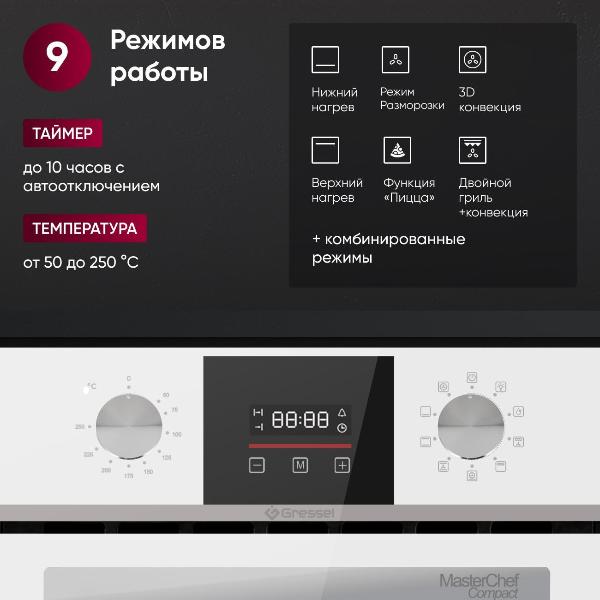 Изображение товара Духовой шкаф электрический Gressel U4EC59000