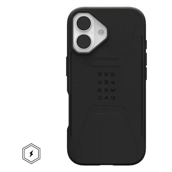 Изображение товара Чехол для смартфона, телефона UAG Civilian для iPhone 17 Black Изображение товара Чехол для смартфона, телефона UAG Civilian для iPhone 17 Black