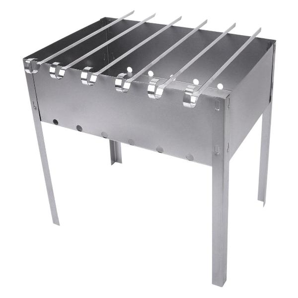 Изображение товара Мангал складной ГРИЛЬ И ПИКНИК сборный, 35х24х35см + 6 шампуров 33 см