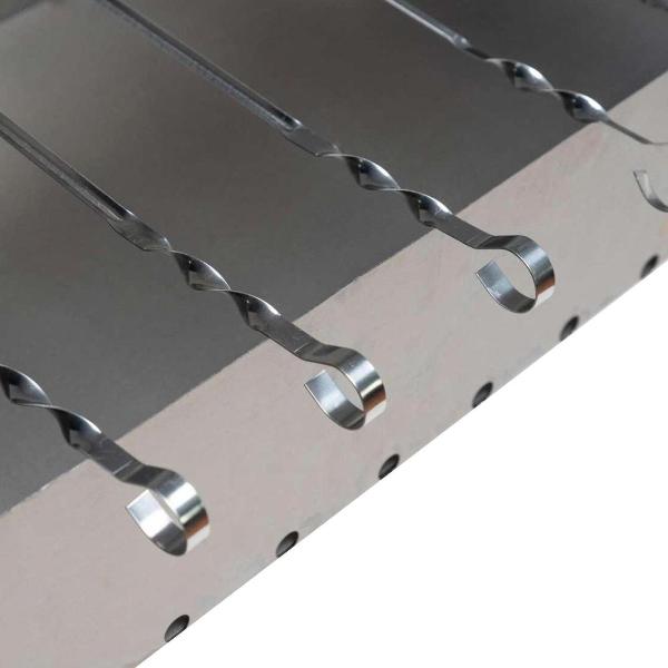 Изображение товара Мангал складной ГРИЛЬ И ПИКНИК сборный, 50х30х50 см + шампуры в коробке