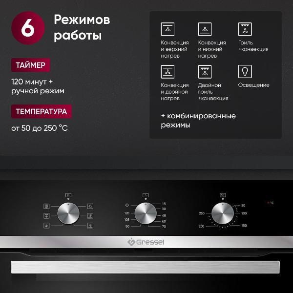 Изображение товара Духовой шкаф электрический Gressel U6ES17000