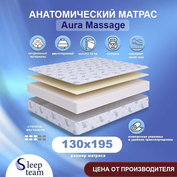 Изображение товара Матрас SleepTeam Aura Massage 130х195, для кровати, высота 17 см,