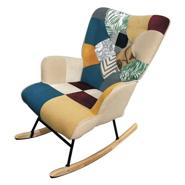 Изображение товара Кресло-качалка Brabix Rock LC-310, пэчворк