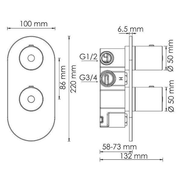 Изображение товара Смеситель Wasserkraft Berkel 4833 Thermo