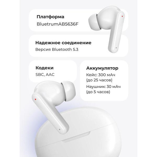 Изображение товара Наушники беспроводные Geozon G-S13WHT