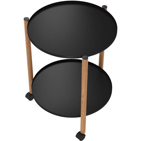 Изображение товара Стол журнальный Sheffilton SHT-CT62 черный муар/светлый орех