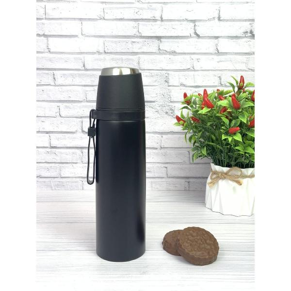 Изображение товара Термос Эко-Поставка NERO 2в1, 500 мл черный