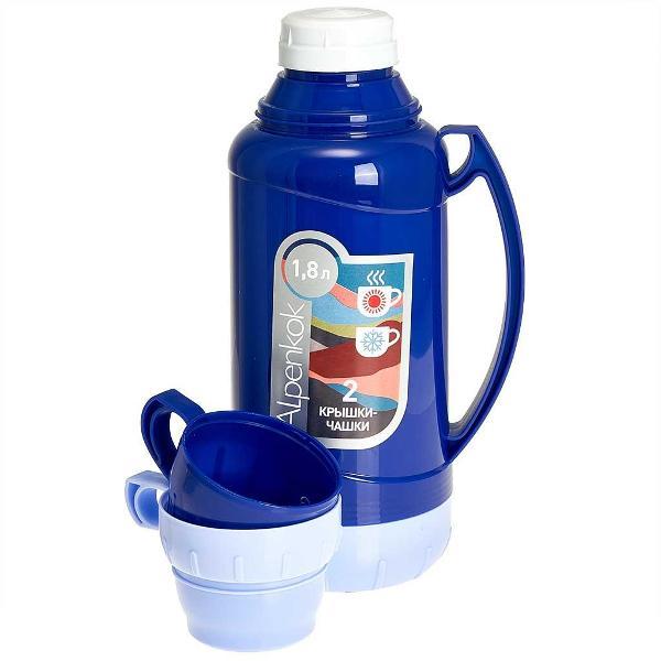 Изображение товара Термос Alpenkok AK-10105S со стекл. колбой 1,8л синий