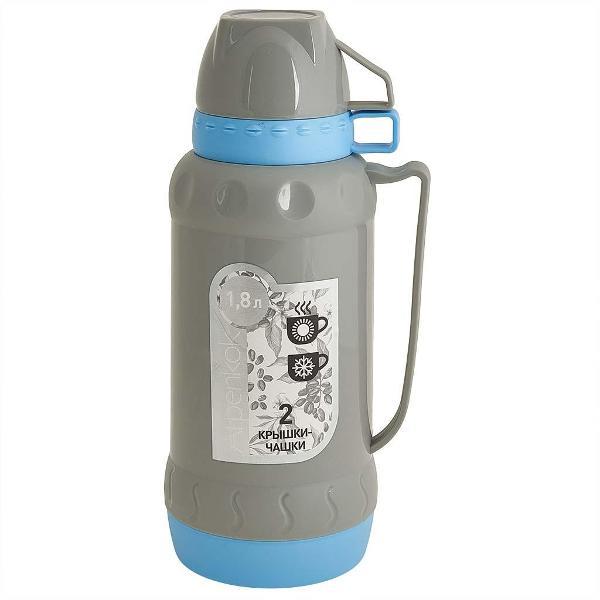 Изображение товара Термос Alpenkok ALPENKOK AK-10107S со стекл. колбой 1,8л серый