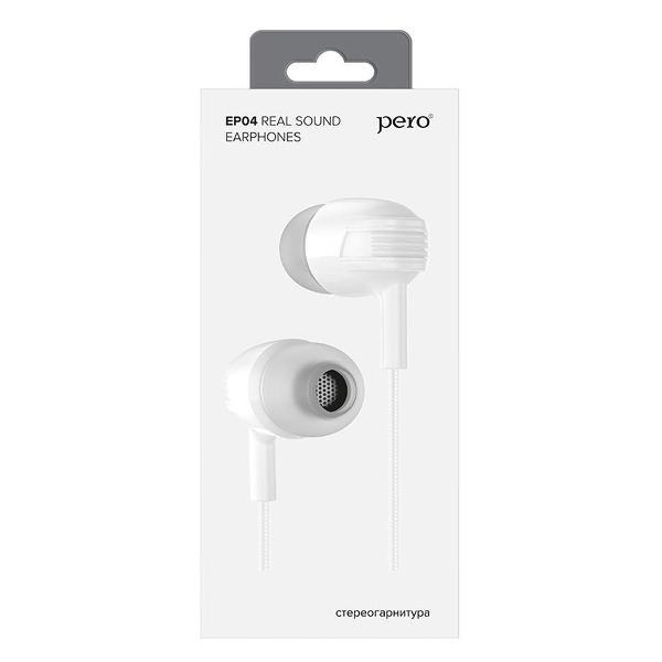 Изображение товара Наушники проводные Pero EP04 белые