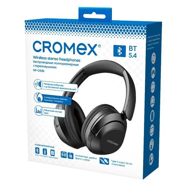 Изображение товара Наушники беспроводные CROMEX HP-043B черные