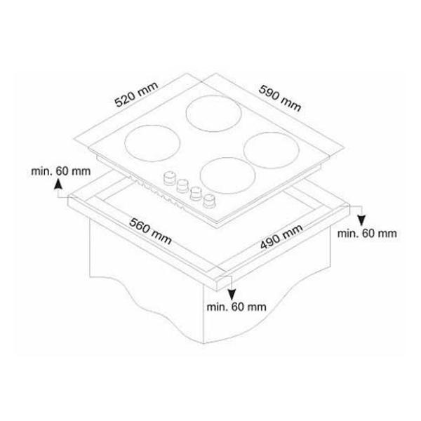 Изображение товара Варочная панель электрическая Simfer H 60 E 04 M 011