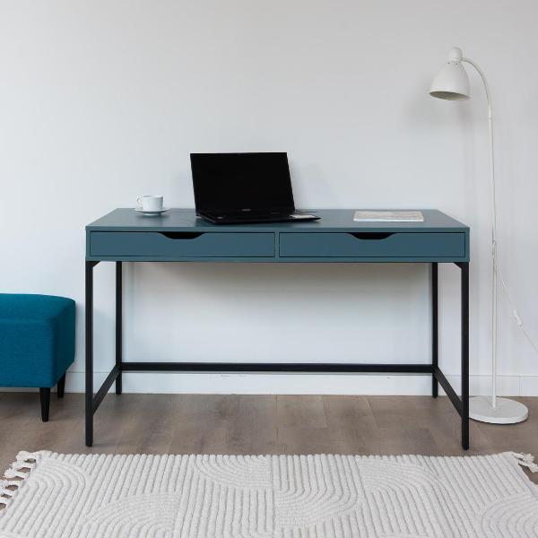 Изображение товара Стол письменный Гуд Лакк Ингар Д серо-зеленый