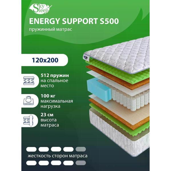 Изображение товара Матрас SkySleep 120x200 пружинный ENERGY SUPPORT S500 (высота 23