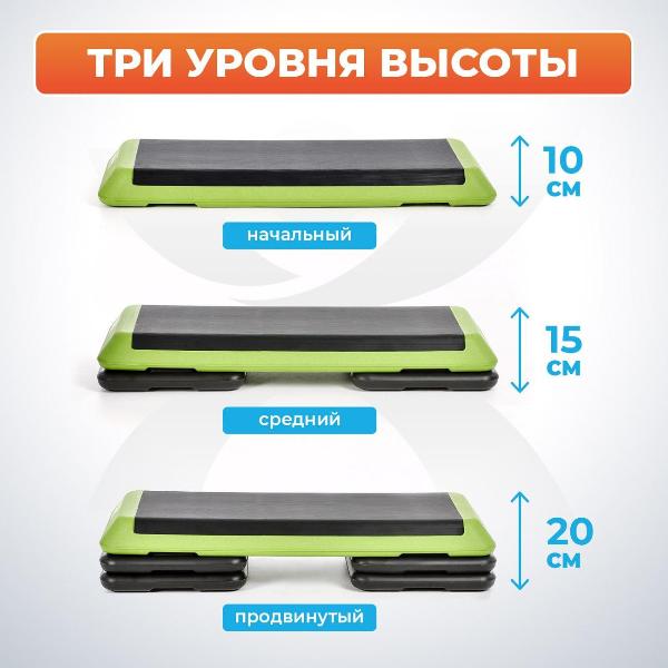 Изображение товара Степ-платформа Atletika24 AT176 Green
