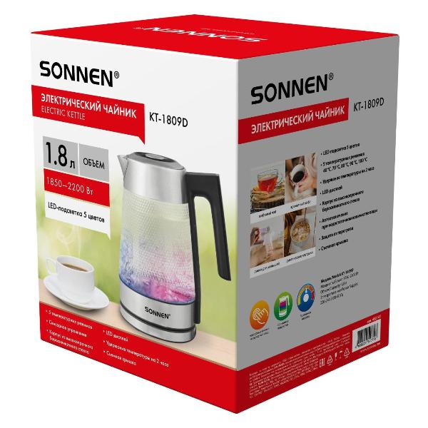 Изображение товара Электрочайник Sonnen KT-1809D