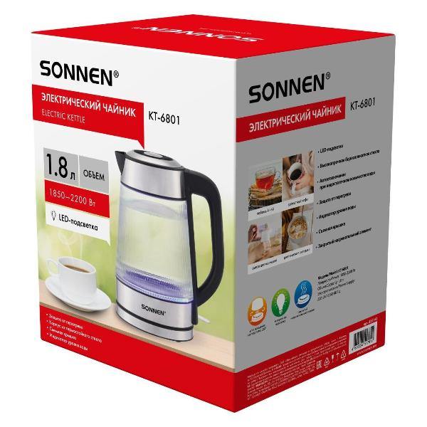 Изображение товара Электрочайник Sonnen KT-6801