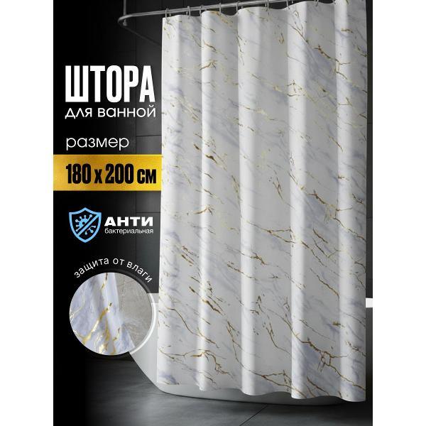 Изображение товара Штора для ванной Dasch 180х200 BT-821002, Парфенон золото