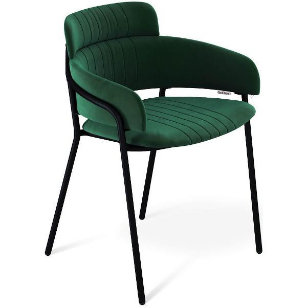 Изображение товара Стул обеденный Sheffilton SHT-S143 лиственно-зеленый/черный муар