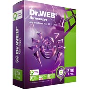 Изображение товара Антивирус Dr.Web 2ПК на 1 год