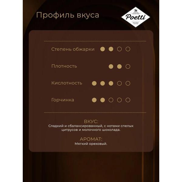 Изображение товара Кофе зерновой Poetti Daily Arabica