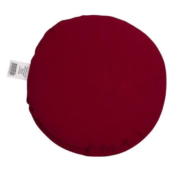 Изображение товара Подушка для йоги Azen пуф круглая, бордо, 30 х 16 см Bodhi