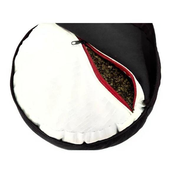 Изображение товара Подушка для йоги Azen пуф, черная, 30 х 16 см